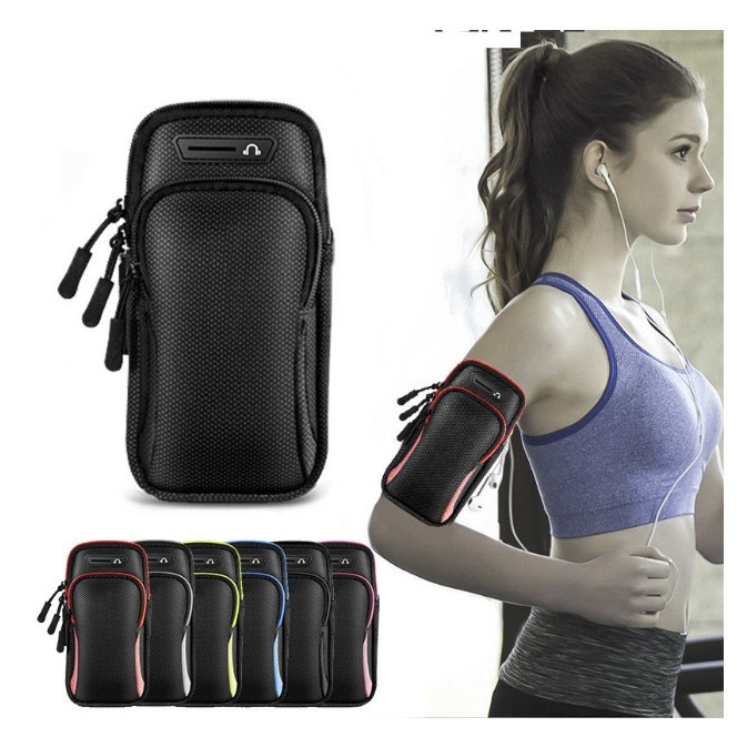 Pochete Fitness Bolsa De Braço Para Celular Prova De Sour/Braçadeira MBFIT